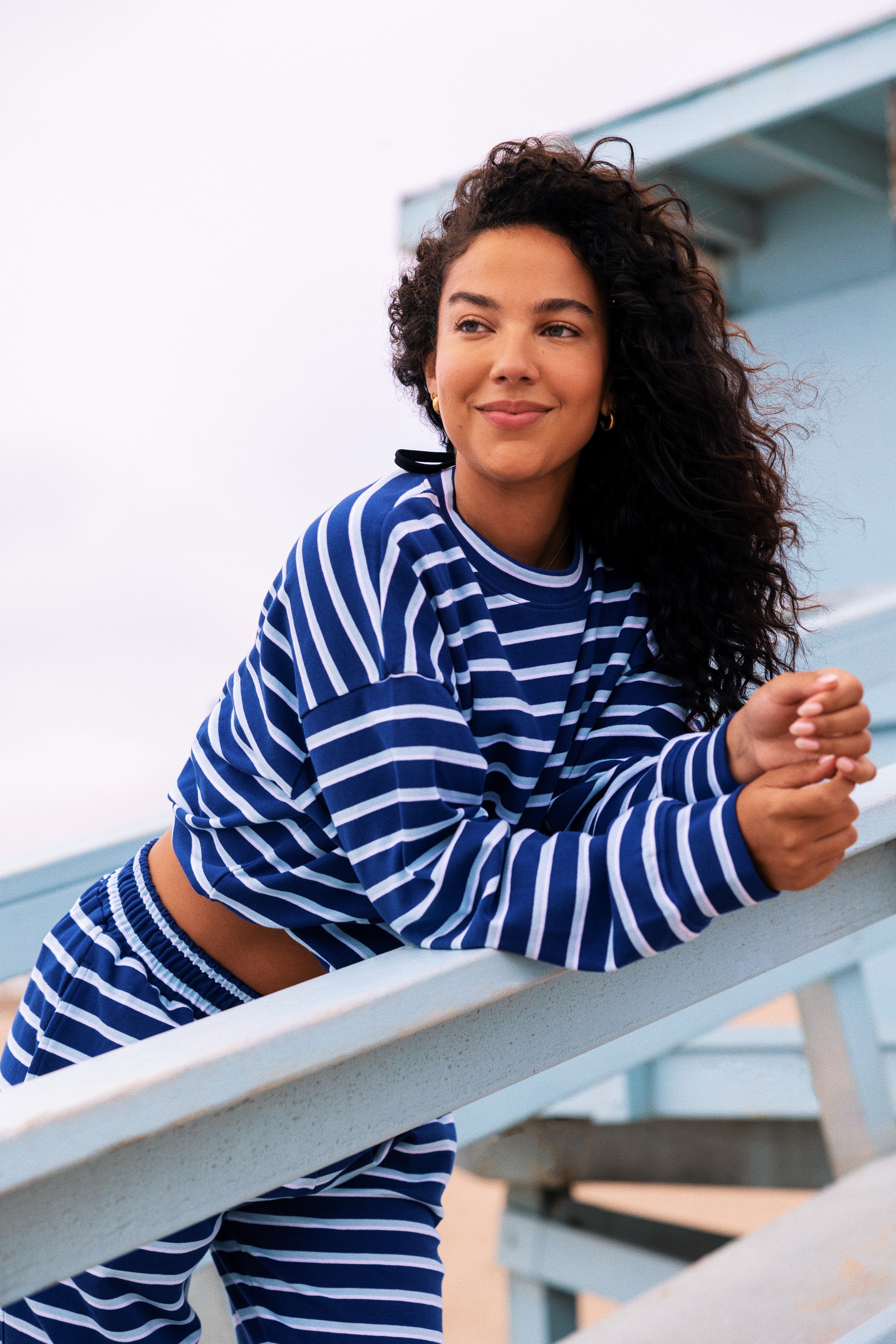 Oversized Long Sleeve in Saltwater